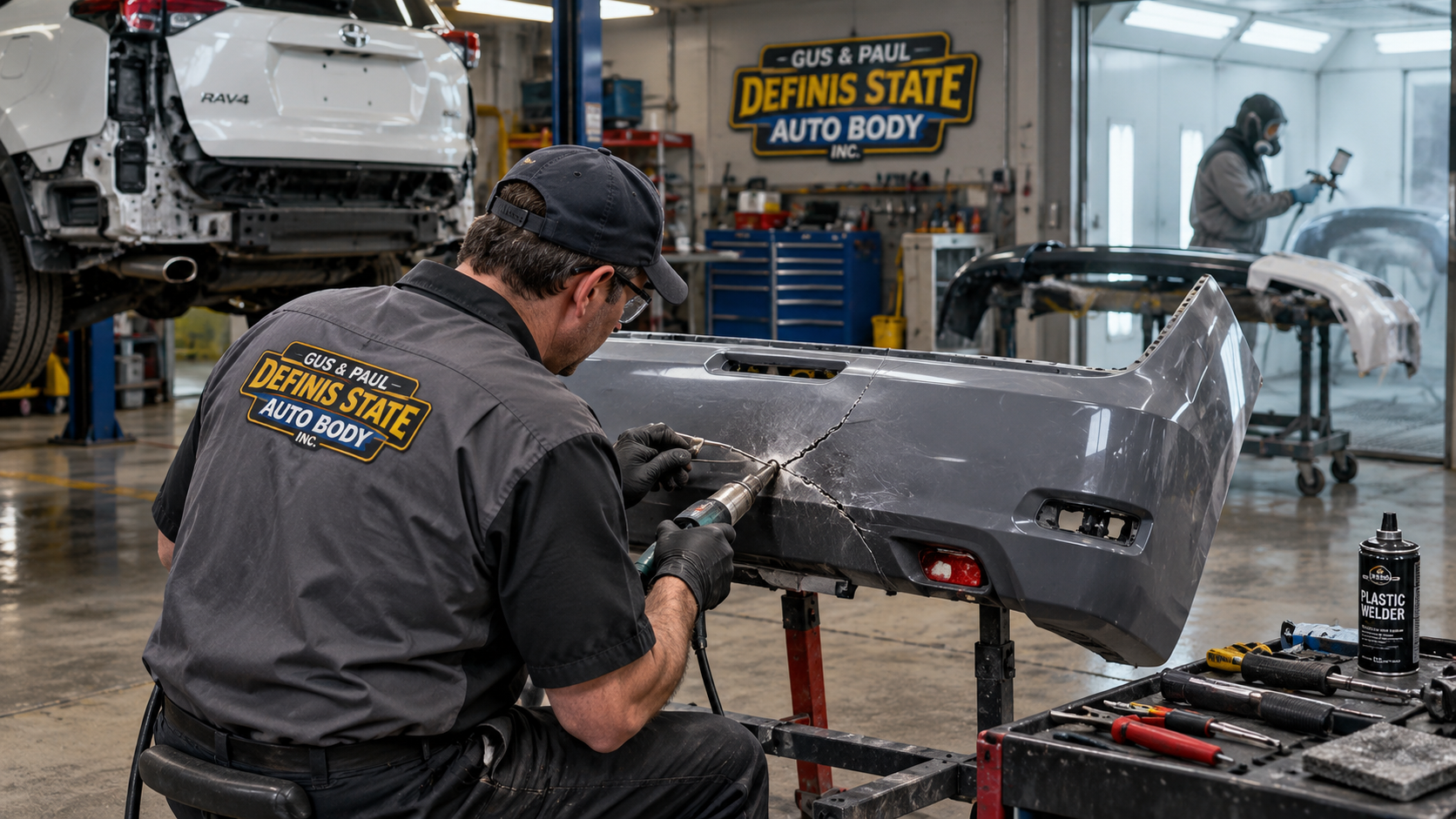 Auto Body Repair Shop 19137 Bridesburg Port Richmond by Definis Auto Body. Collision repair, dent repair, bumper repair, paint refinishing, insurance claim assistance and FREE Estimates near I-95, State Road and Torresdale Avenue.