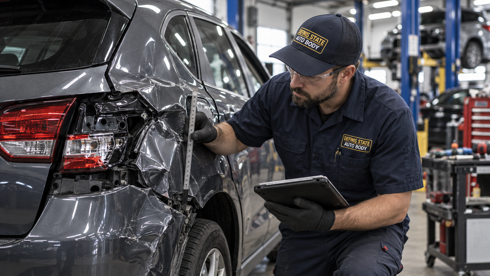 Bensalem Collision Repair 19020 Bucks County Pennsylvania by Definis Auto Body. Bumper repair, dent repair, paint refinishing, frame straightening, insurance claim assistance and FREE Estimates for cars, trucks, fleet and business vehicles.c